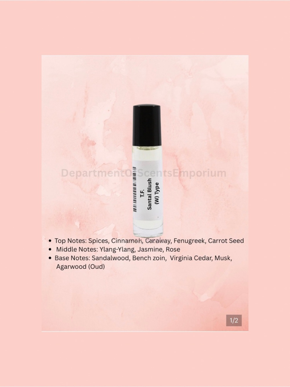 T.F. Santal Blush (W) Type Long Lasting 1/3 Oz Fragrance Oil